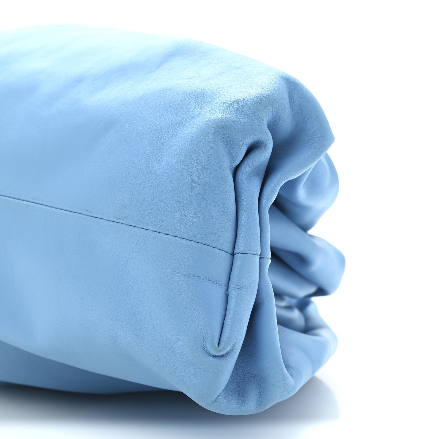 Smooth Butter Calf The Pouch Oversized Clutch Sky Blue