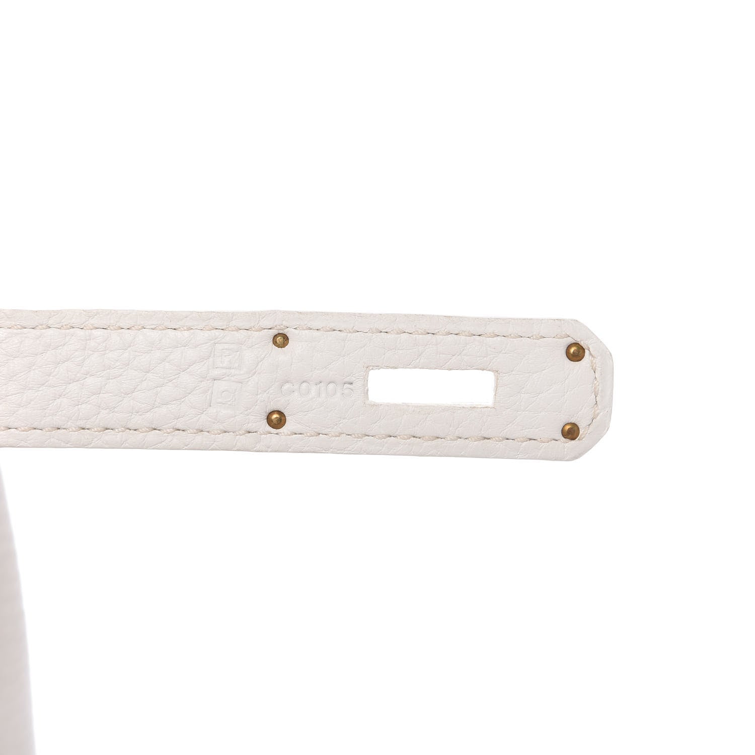 Hermes Taurillon Clemence Birkin 35 White 9 of 11