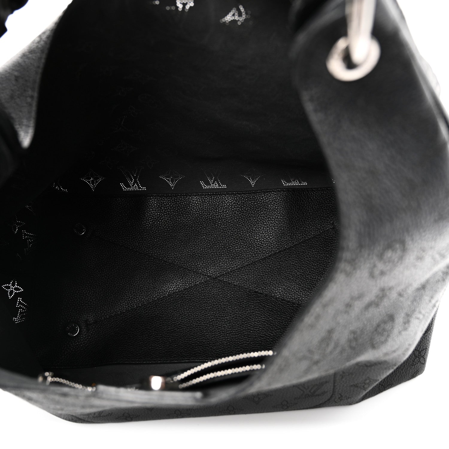 Louis Vuitton Mahina Carmel Hobo Black 5 of 9