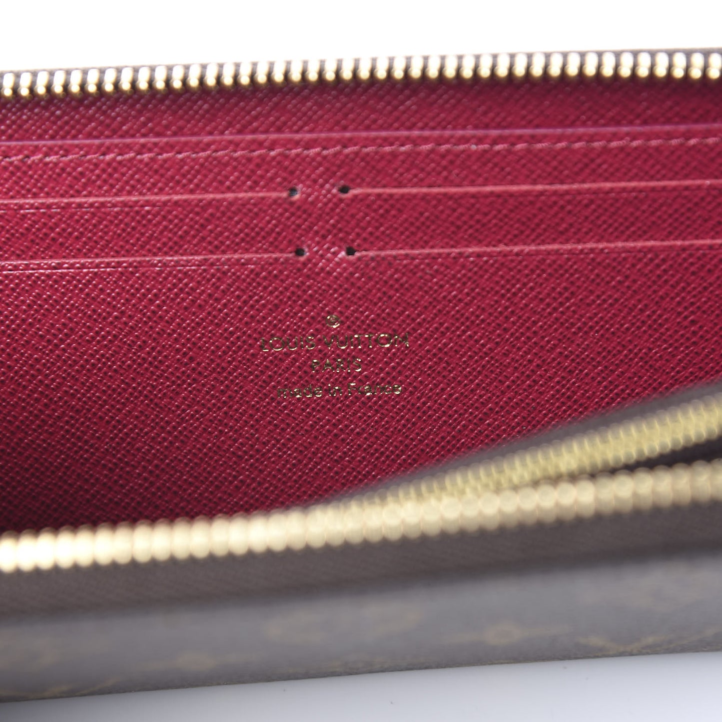 Monogram Clemence Wallet Fuchsia