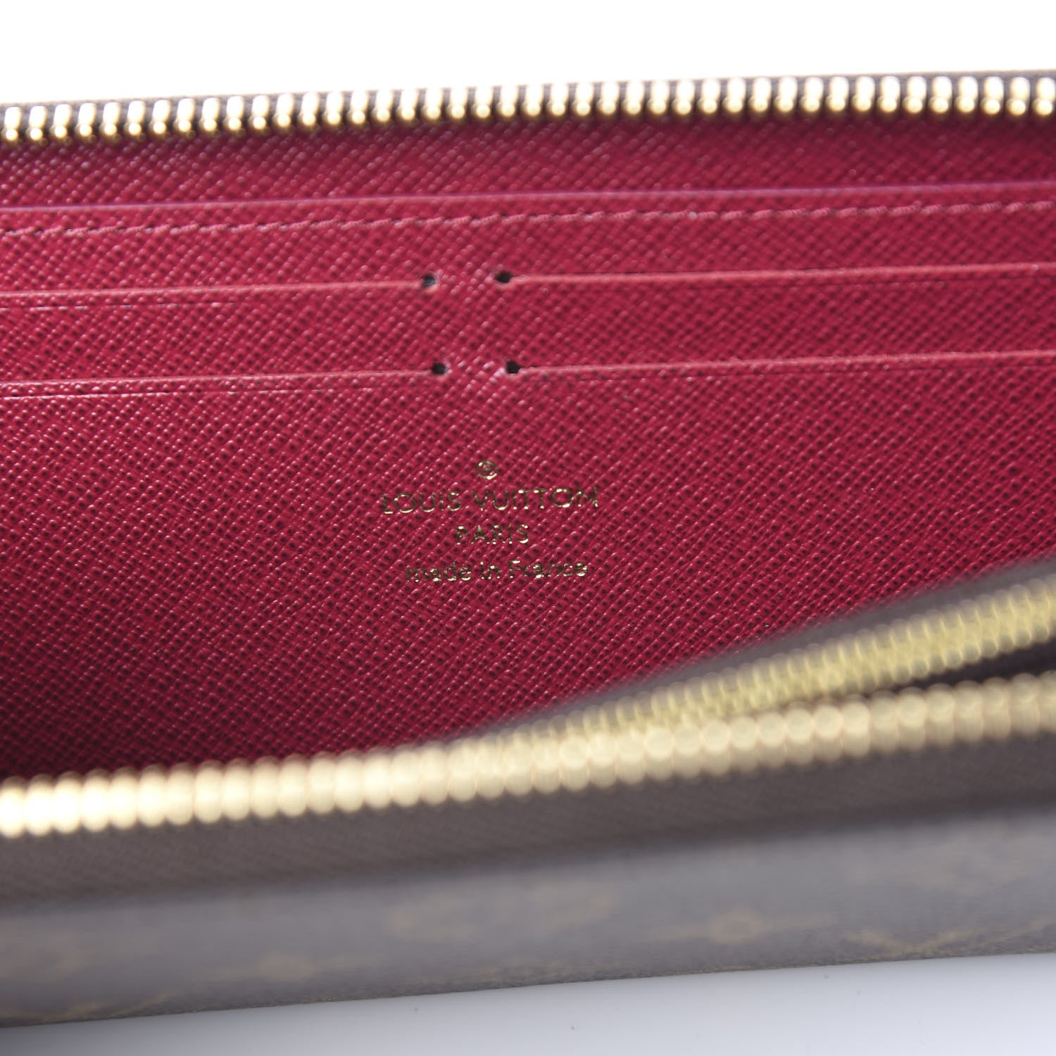 Louis Vuitton Monogram Clemence Wallet Fuchsia 5 of 5