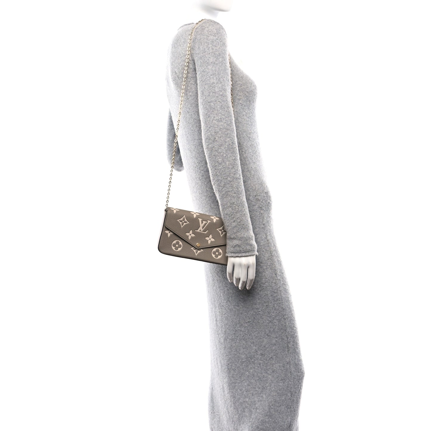 Empreinte Monogram Giant Felicie Pochette Tourterelle Creme