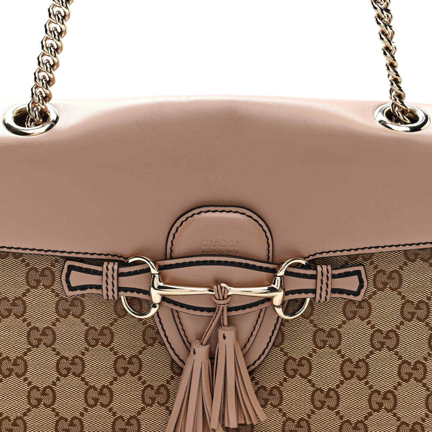 Gucci Monogram Medium Emily Chain Shoulder Bag Light Pink 8 of 10