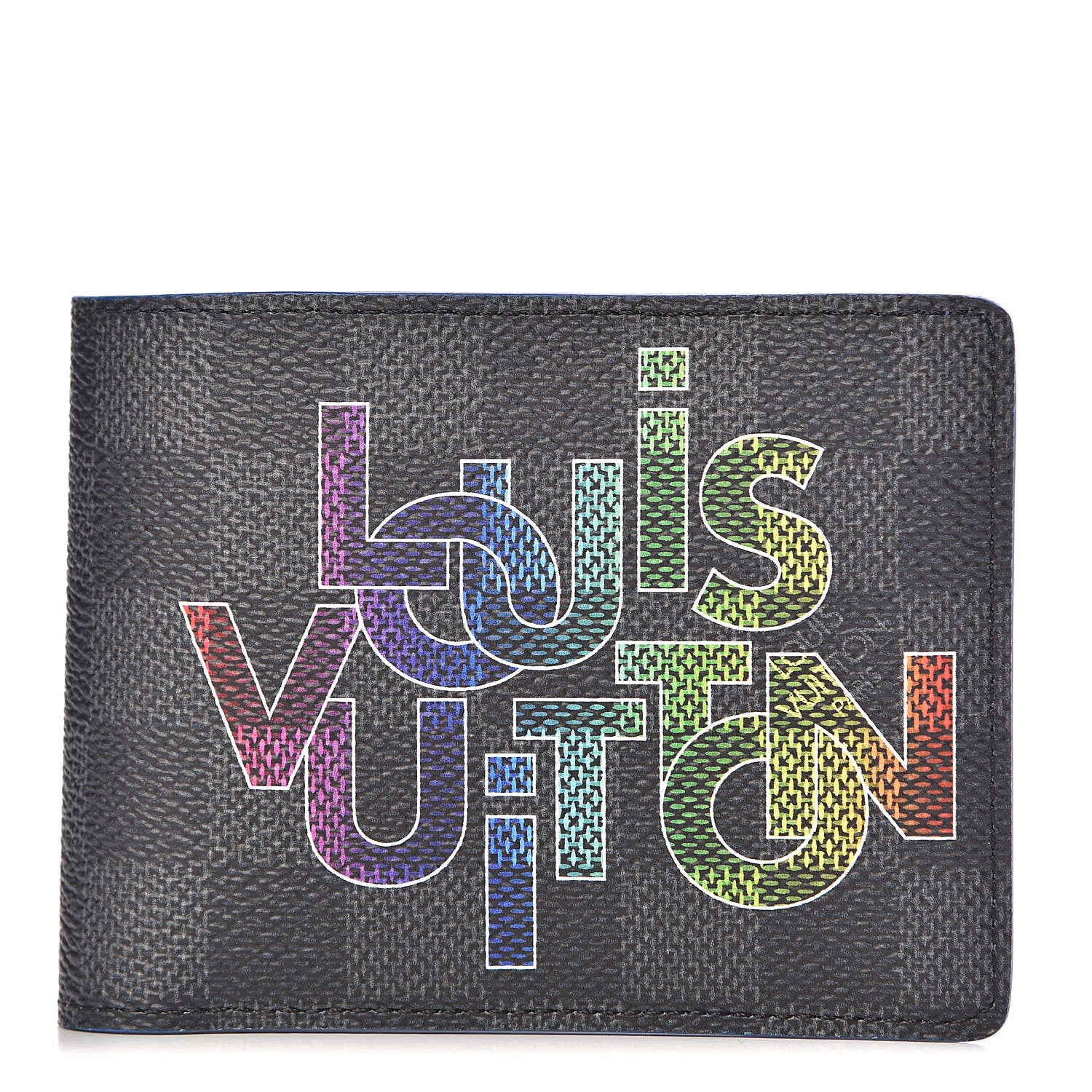 Louis Vuitton Damier Graphite Logo Slender Wallet 1 of 7