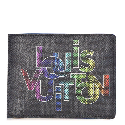 Louis Vuitton Damier Graphite Logo Slender Wallet 1 of 7