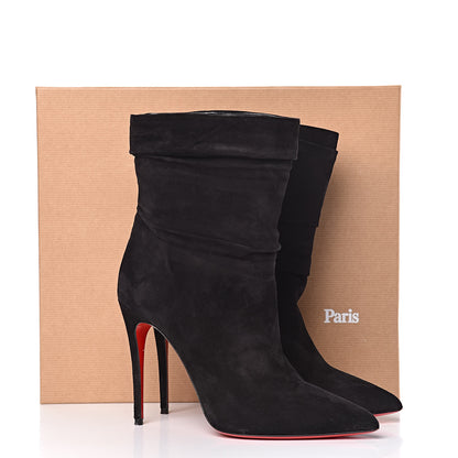 Christian Louboutin Veau Velours Ishtar 100 Booties 38.5 Black 11 of 11
