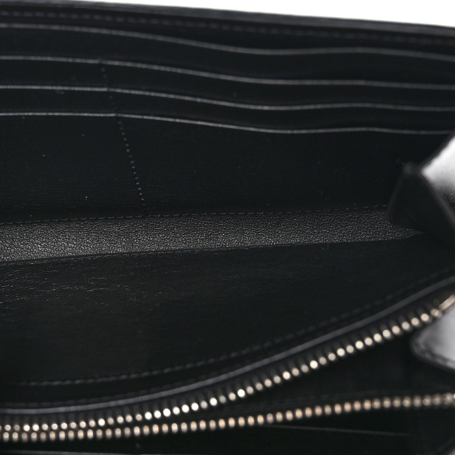 Saint Laurent Smooth Calfskin Classic Monogram Cassandre Wallet Black 6 of 14