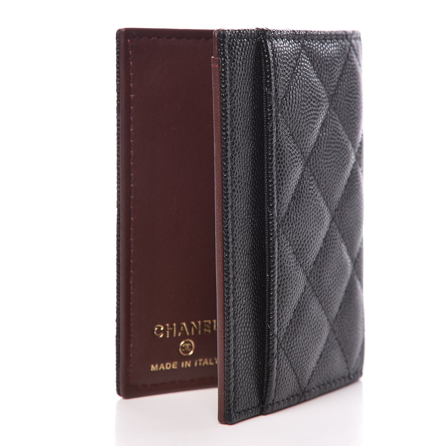 Chanel Caviar Quilted Card Holder Wallet Black 3 of 8
