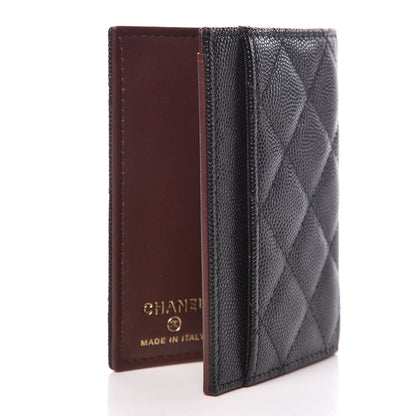 Chanel Caviar Quilted Card Holder Wallet Black 3 of 8