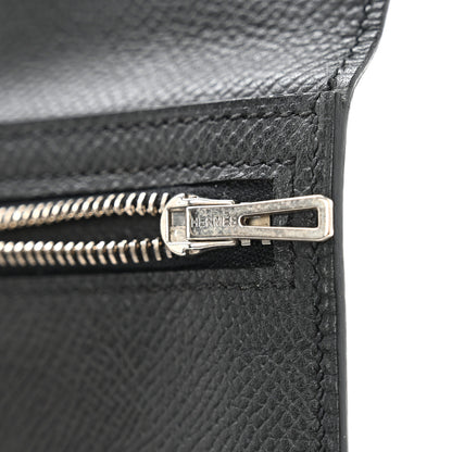 Hermes Epsom Bearn Gusset Wallet Black 14 of 14