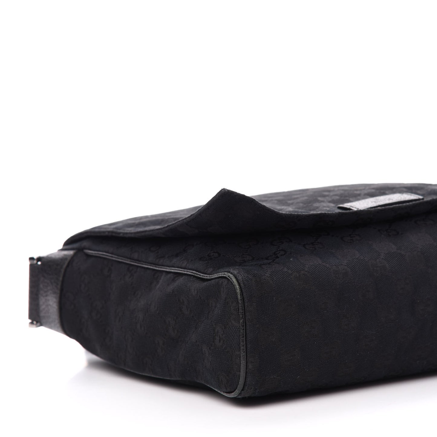 Monogram Small Flap Messenger Bag Black