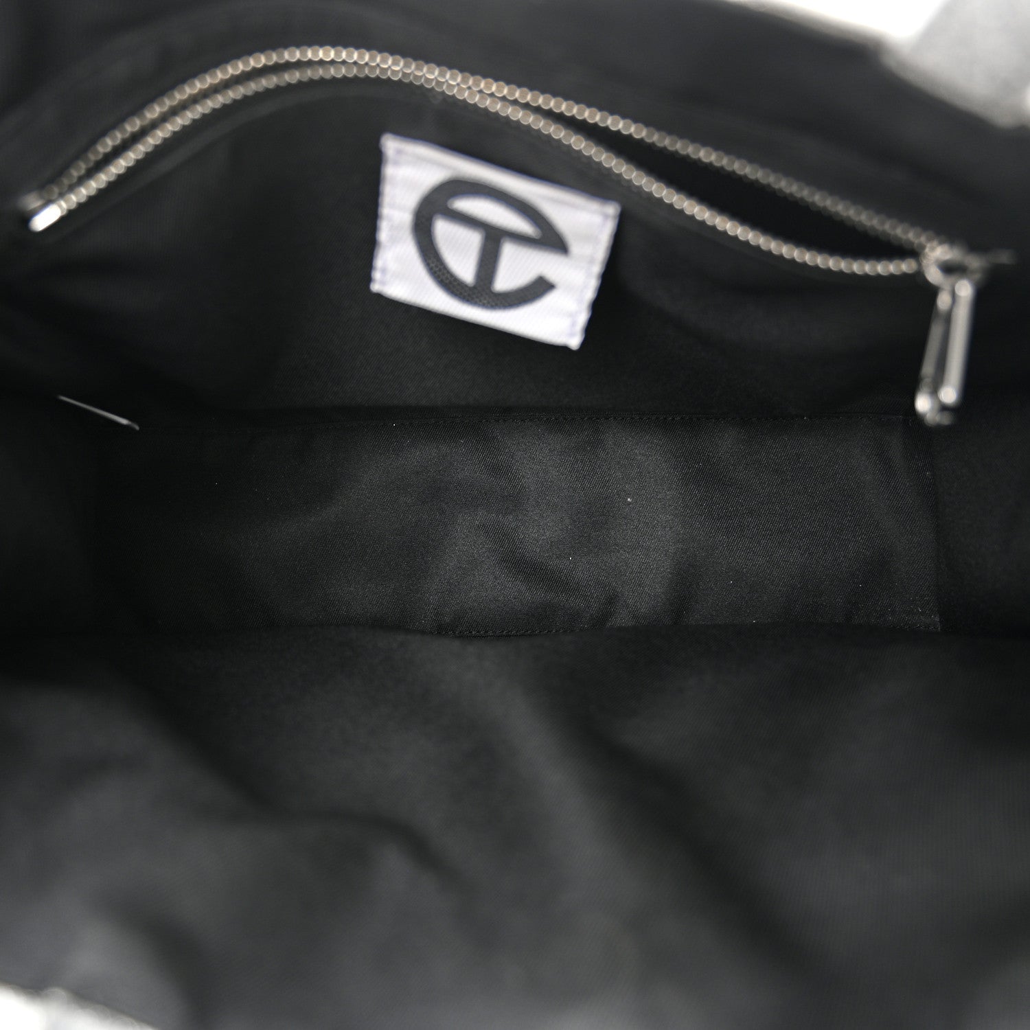 Telfar Glitter Microfiber Large Shopping Bag Silver 5 of 11