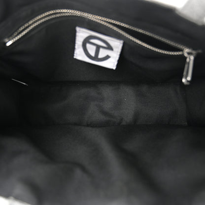 Telfar Glitter Microfiber Large Shopping Bag Silver 5 of 11