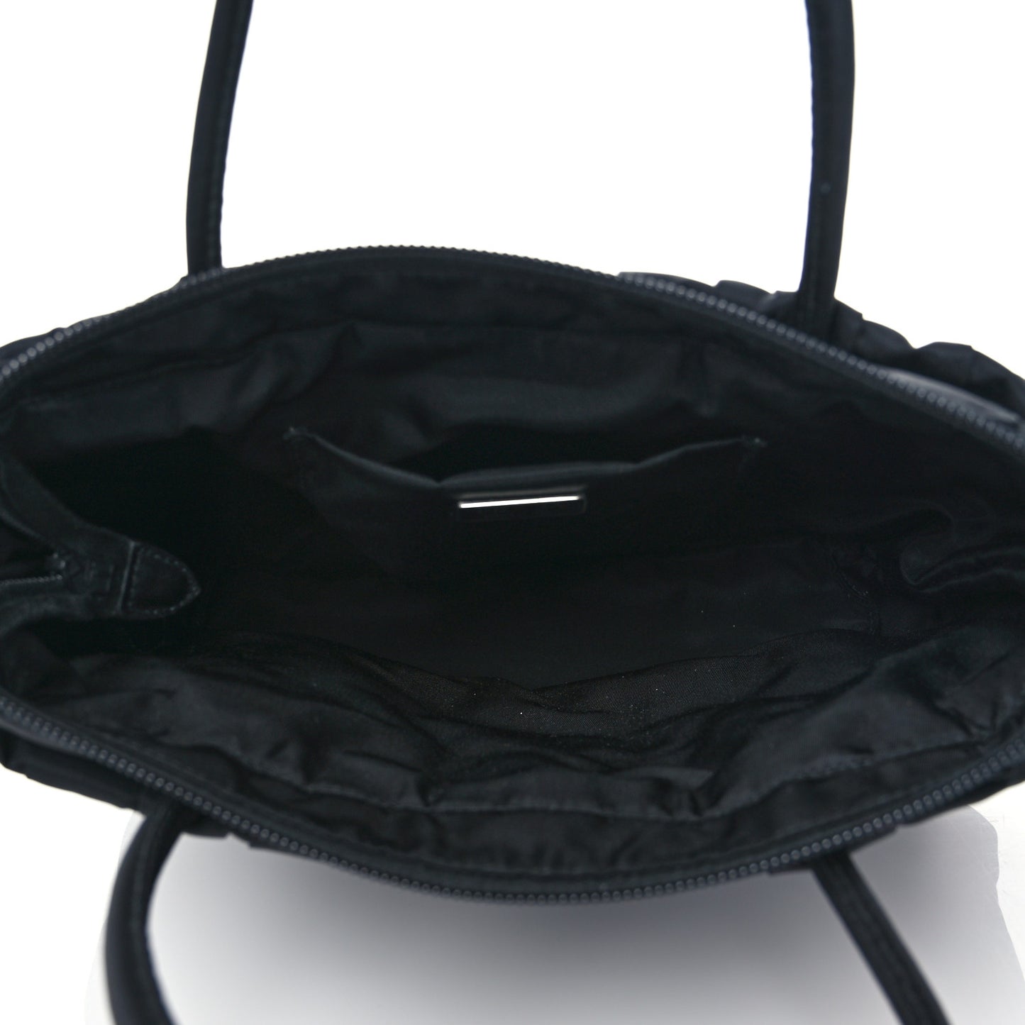 Tessuto Nylon Gaufre Tote Black