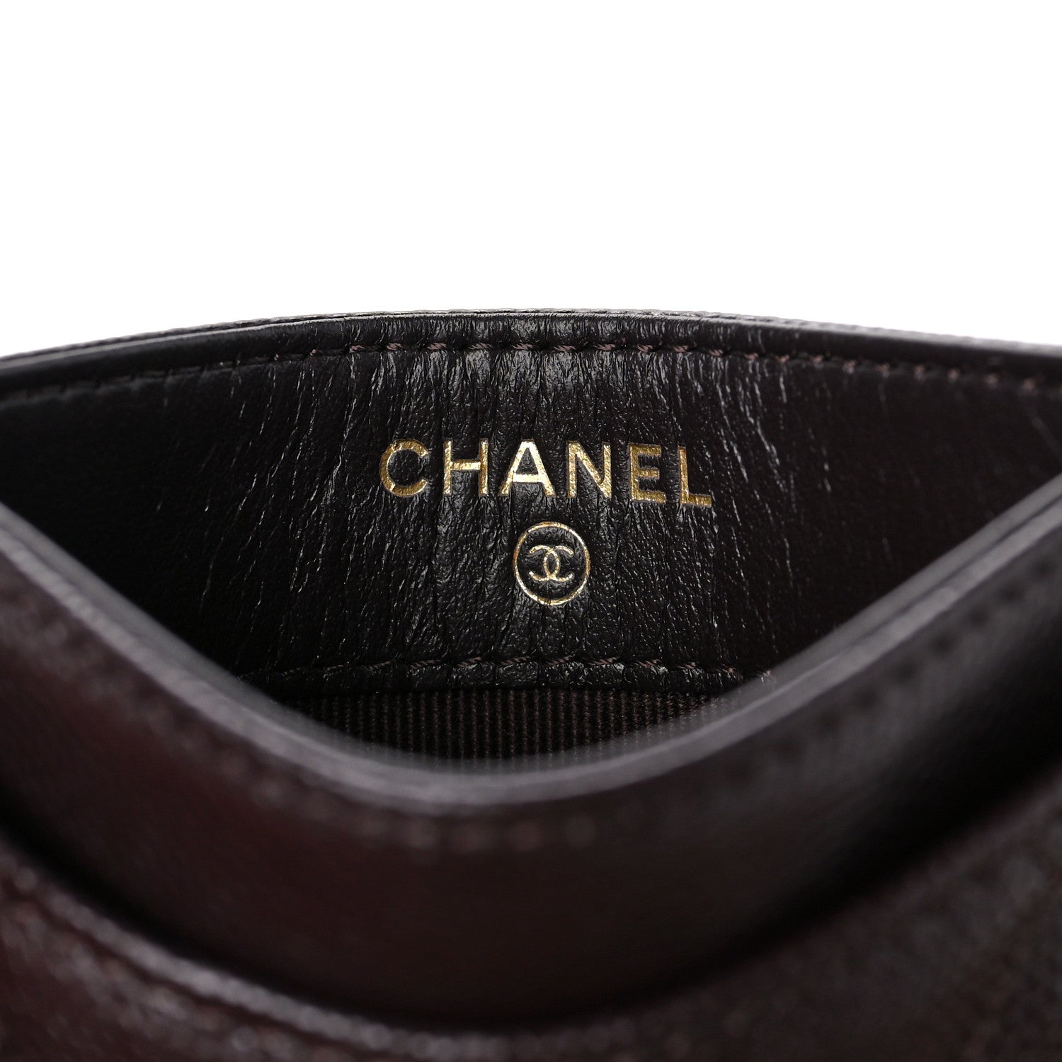 Chanel Caviar Quilted Card Holder Dark Brown 6 of 8