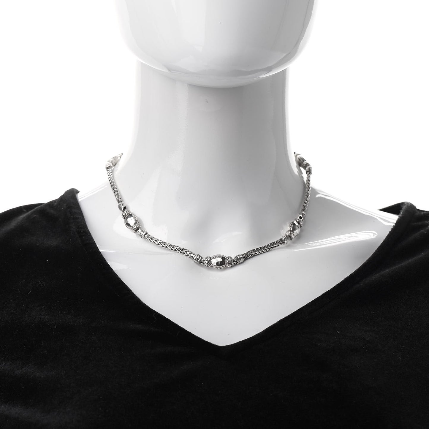 Sterling Silver Palu Station Necklace