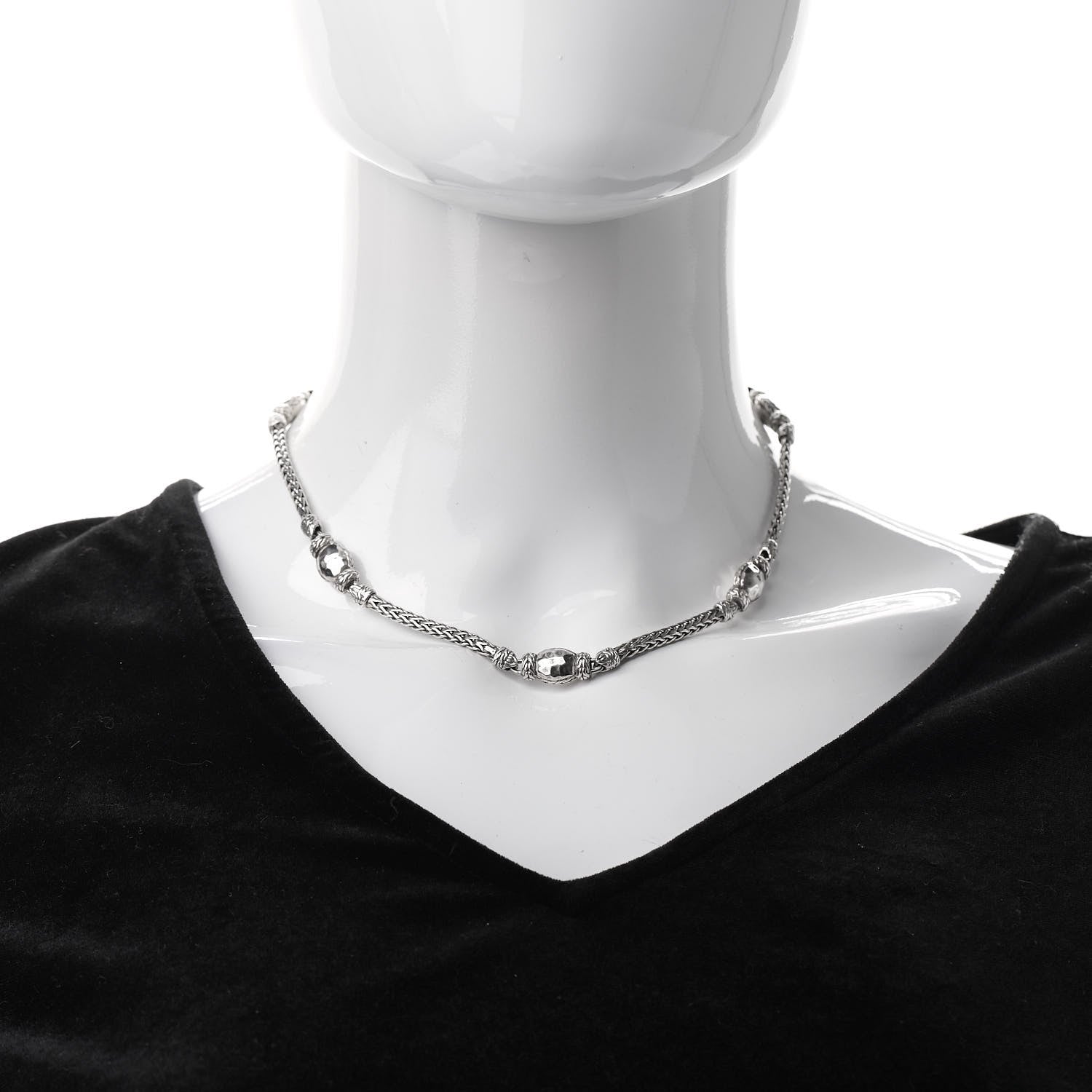 John Hardy Sterling Silver Palu Station Necklace 2 of 5