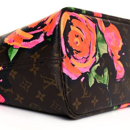 Louis Vuitton Monogram Roses Neverfull MM 9 of 13