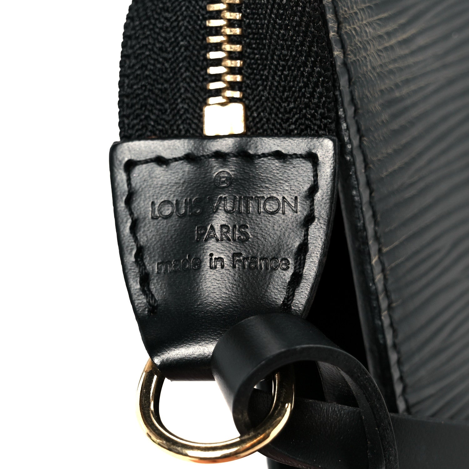 Louis Vuitton Epi Pochette Accessories 24 Black 6 of 10