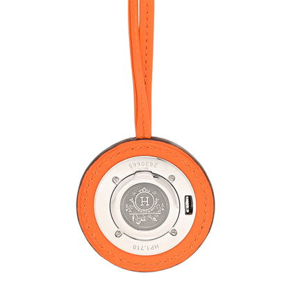 Hermes Stainless Steel Swift 34mm Harnais Pocket Quartz Watch Orange 4 of 5