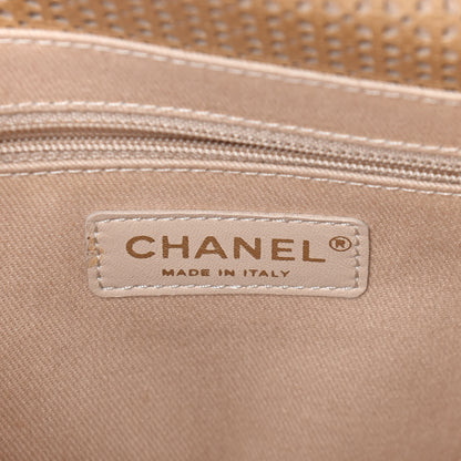 Chanel Metallic Perforated Calfskin Small Up In The Air Flap Gold 6 of 9