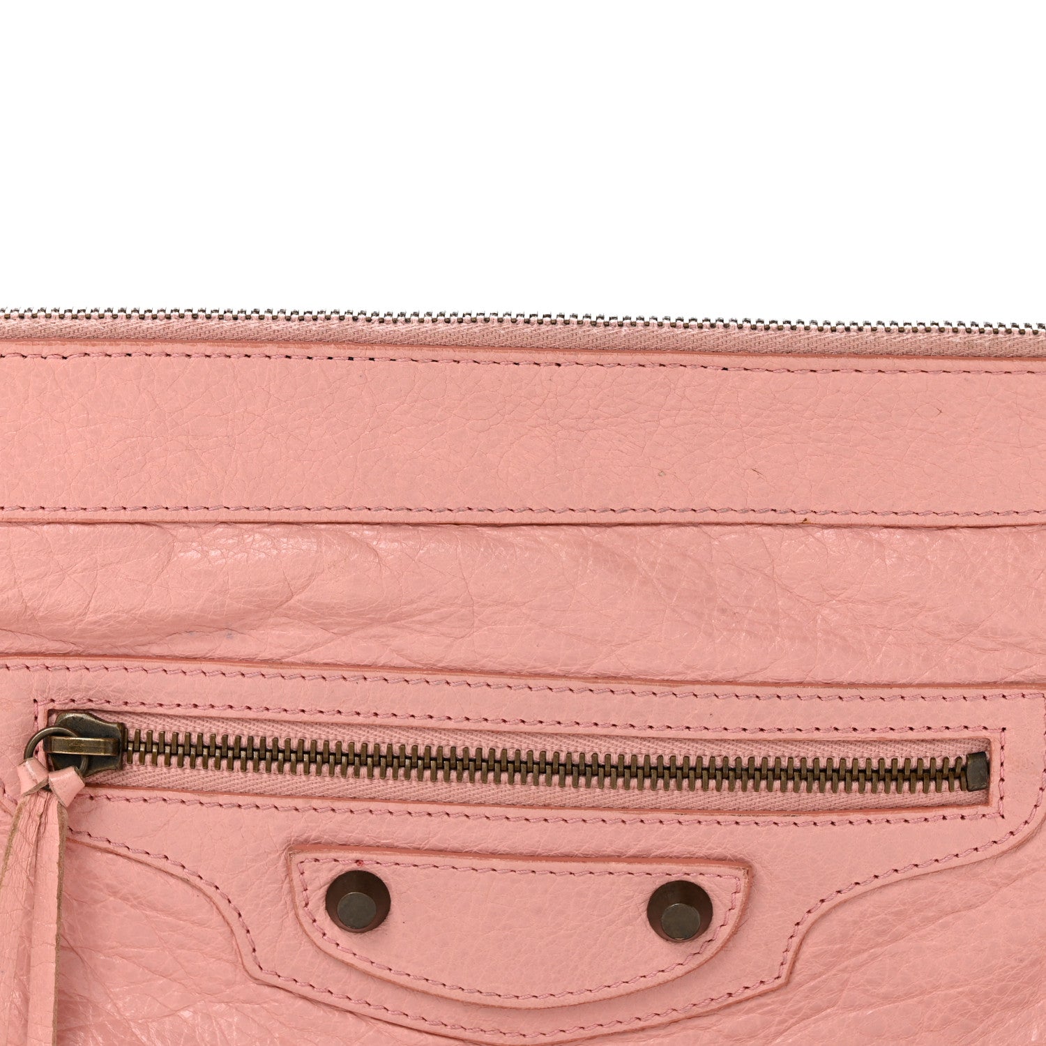 Balenciaga Agneau Classic Hardware Flat Handle Clutch Rose Peche 8 of 15