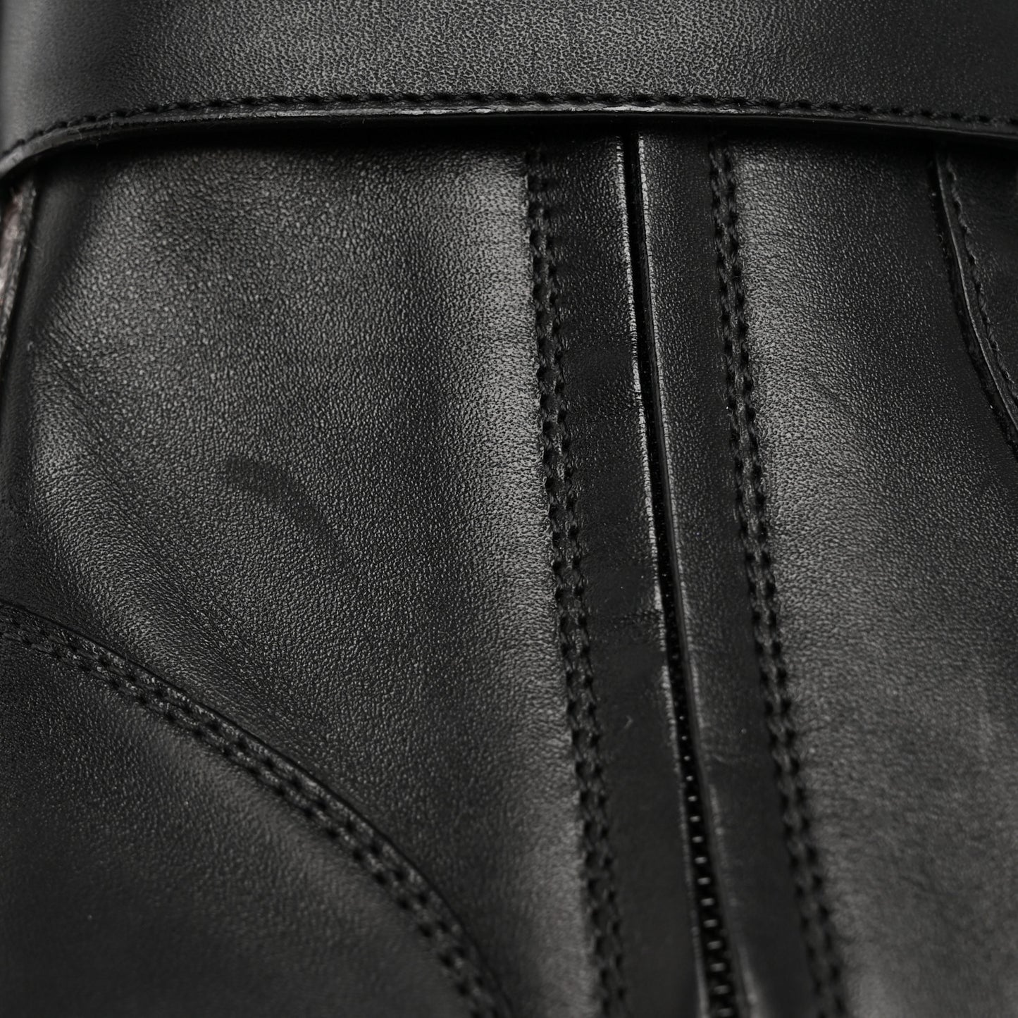 Calfskin Monogram Territory Flat Ranger Boots 36 Black