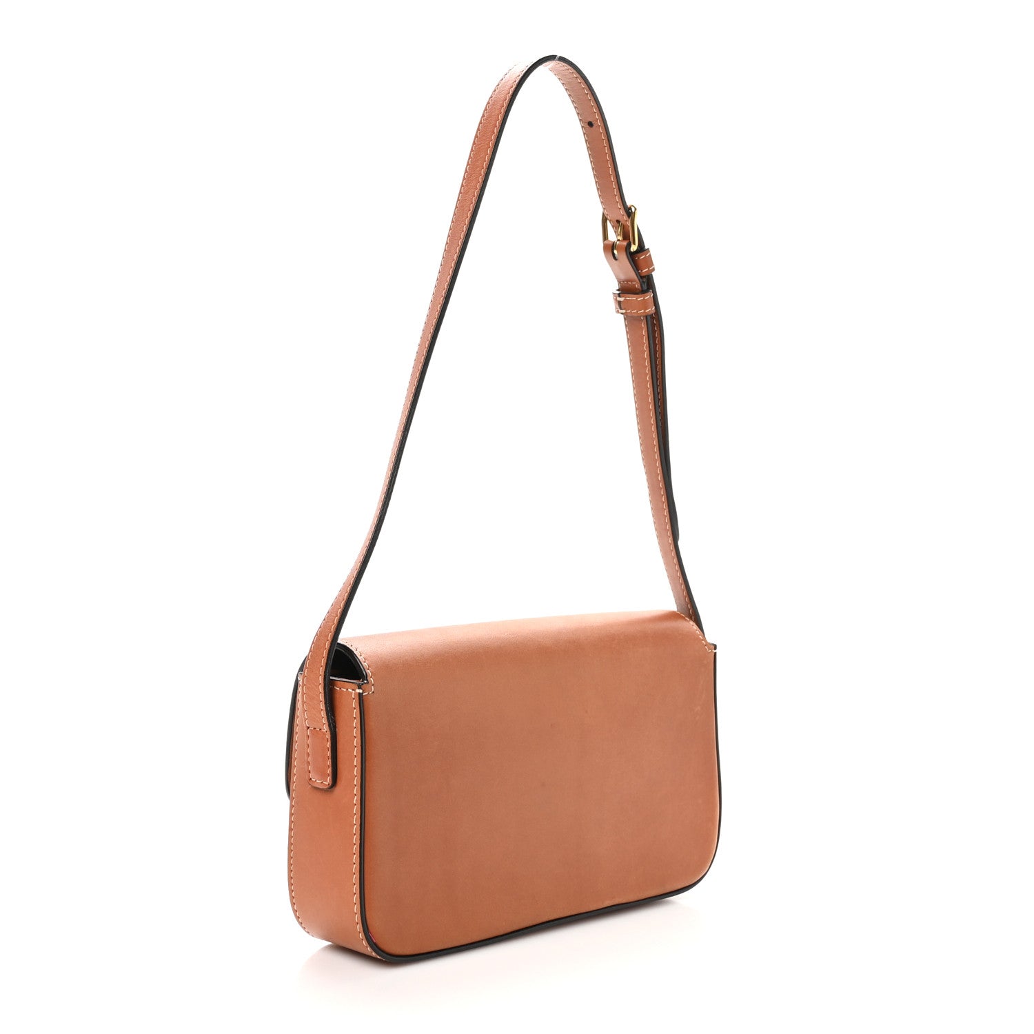 Celine Natural Calfskin Triomphe Shoulder Bag Tan 3 of 11