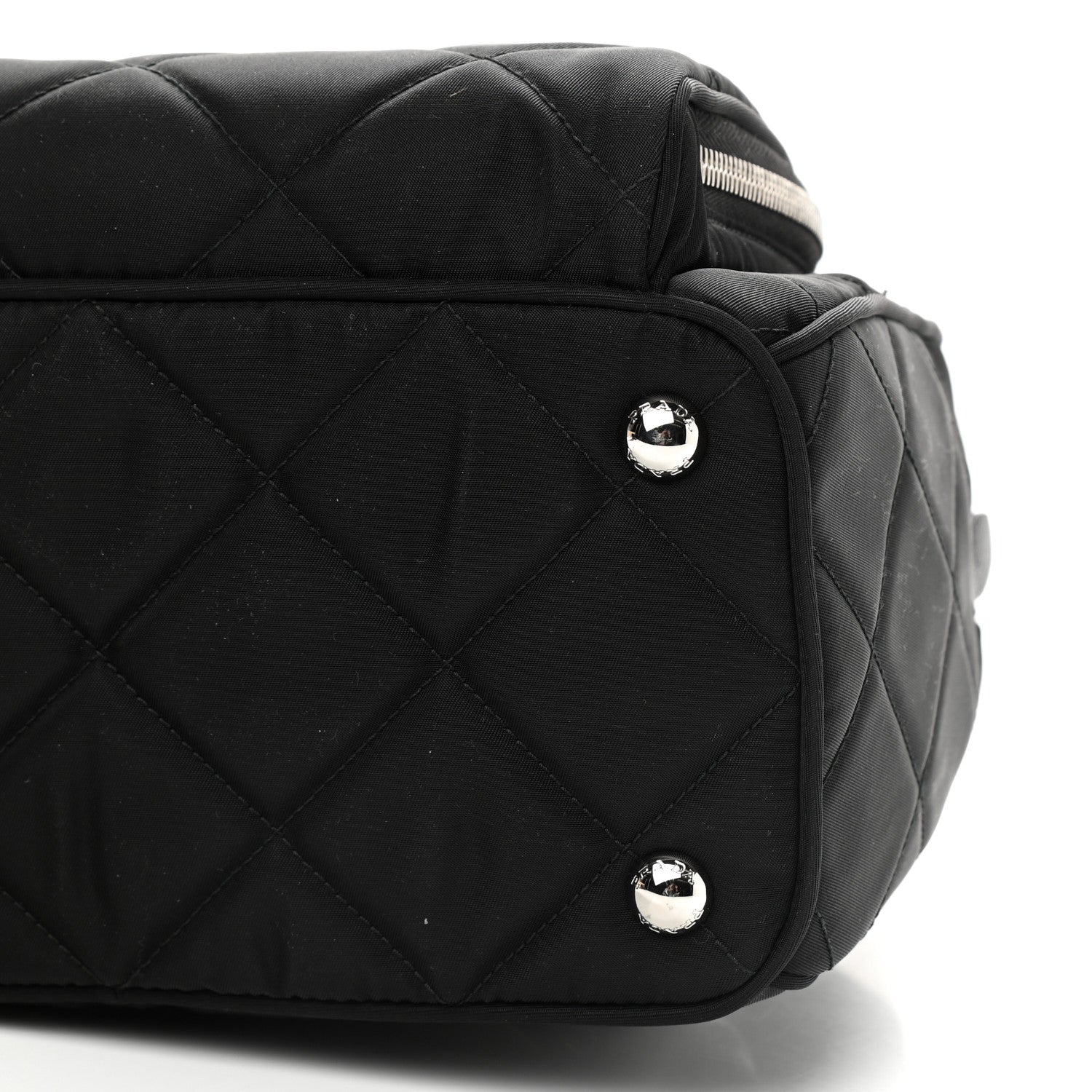Prada Nylon Tessuto Impuntu Quilted Backpack Black 9 of 9