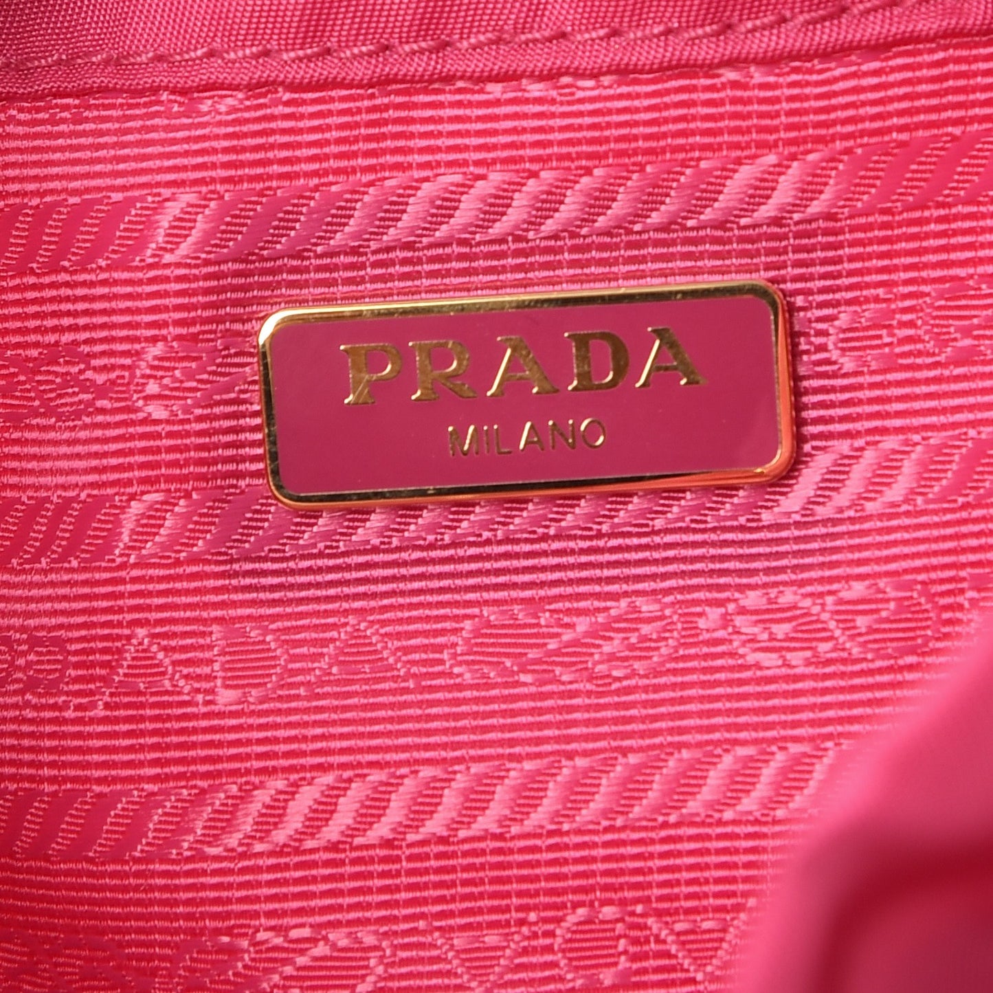 Tessuto Nylon Wristlet Duffel Tote Fuxia
