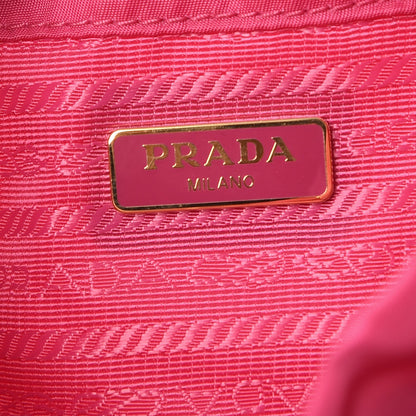 Prada Tessuto Nylon Wristlet Duffel Tote Fuxia 8 of 10