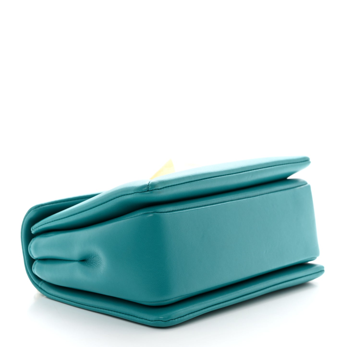 Nappa One Stud Chain Clutch Ultra Marine Green