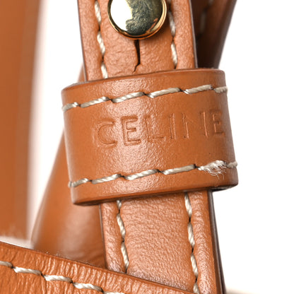 Celine Canvas Calfskin Mini Vertical Cabas Natural Tan 6 of 11
