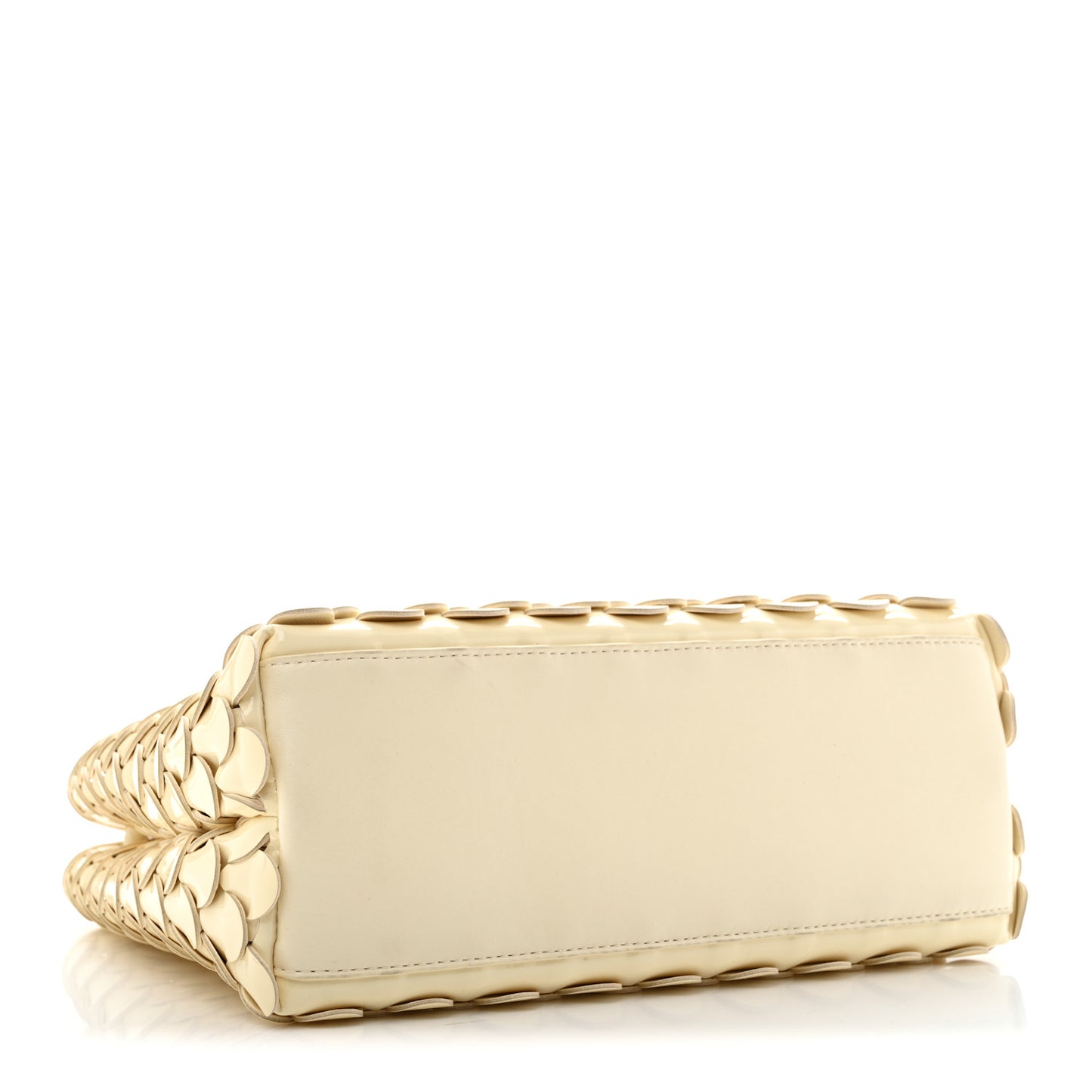 Patent Calfskin Fish Scale Small Andiamo Shoulder Bag Chamomile