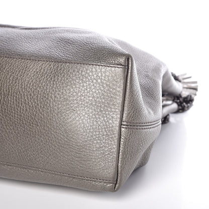 Gucci Metallic Pebbled Calfskin Medium Soho Chain Shoulder Bag Sasso 10 of 10