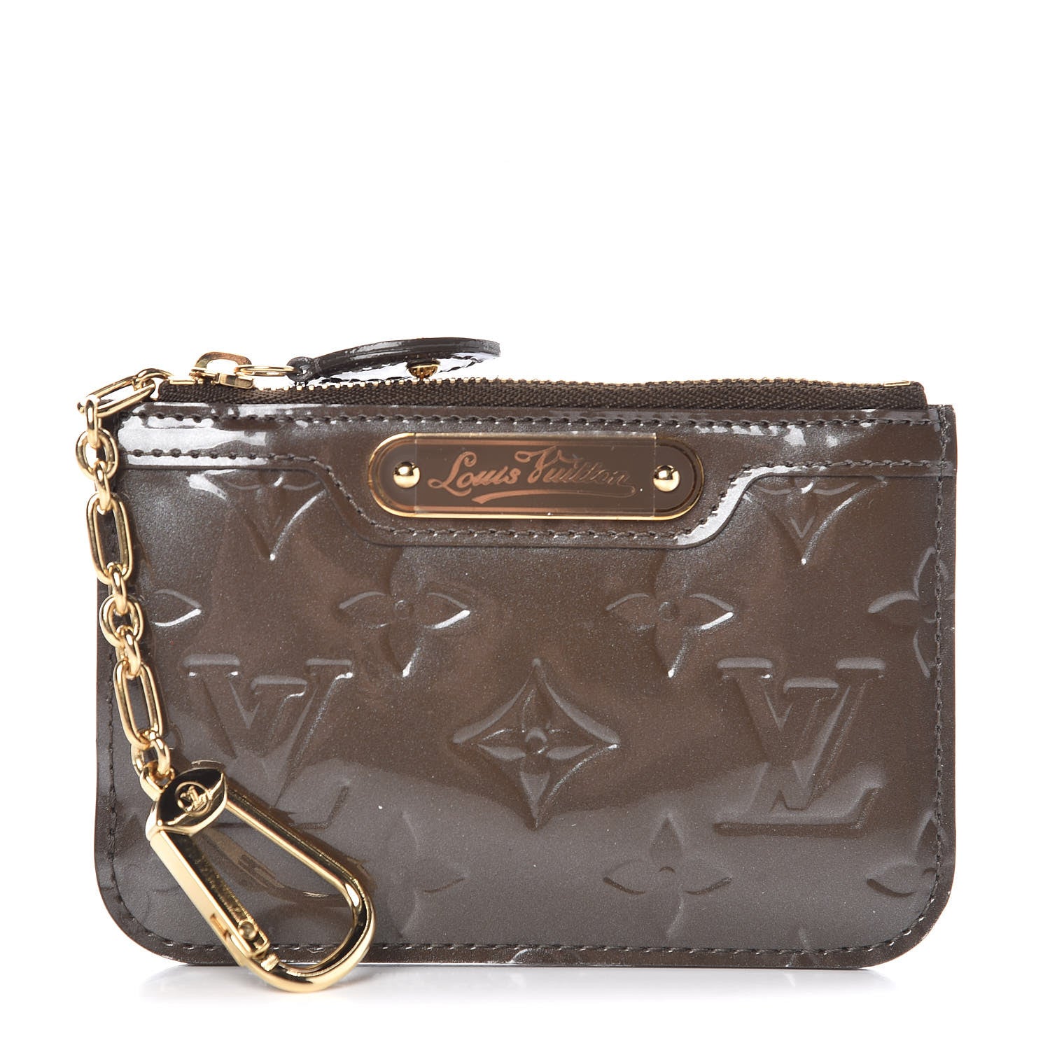 Louis Vuitton Vernis Key Pouch Vert Bronze 1 of 7