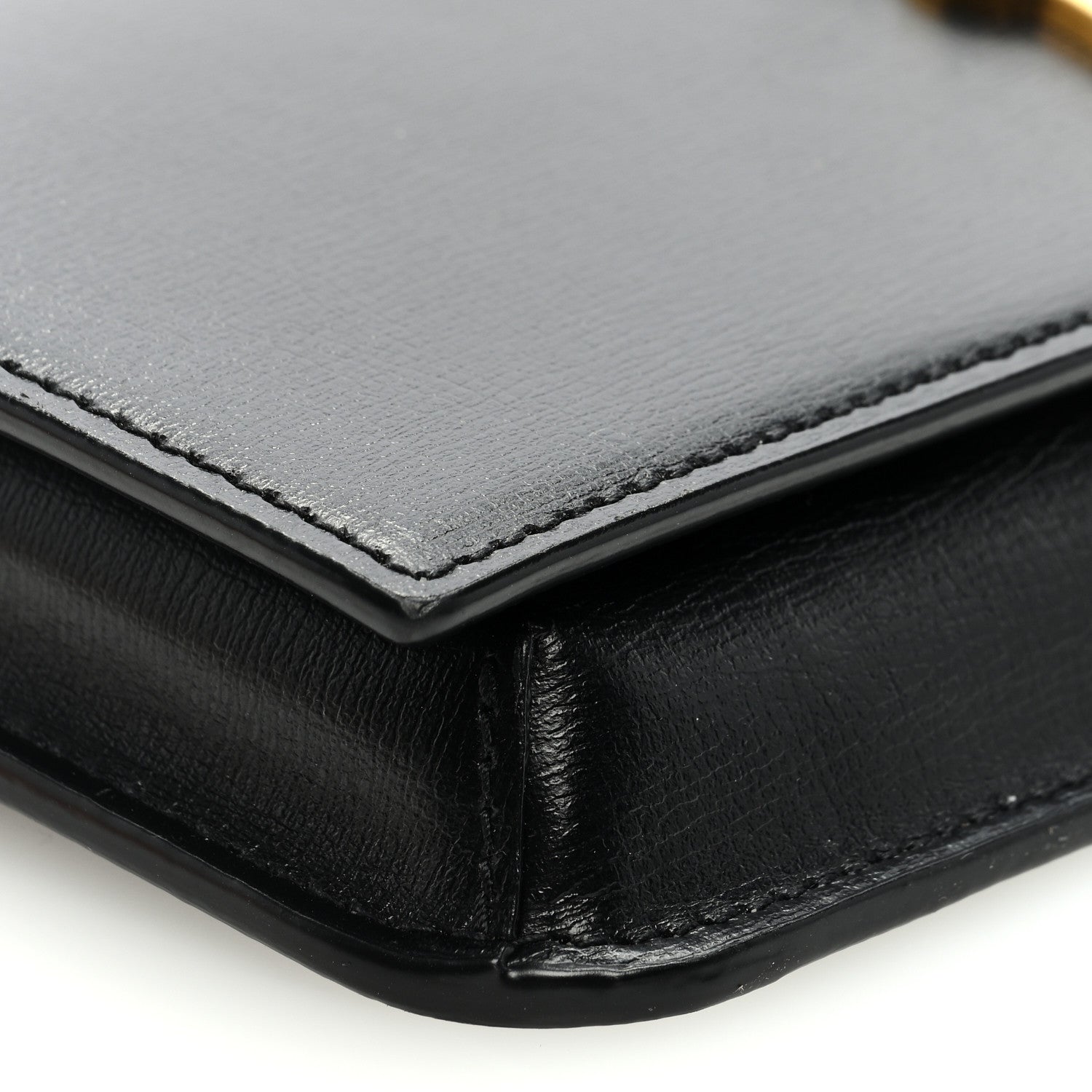 Saint Laurent Smooth Calfskin Monogram Phone Holder Crossbody Black 7 of 8