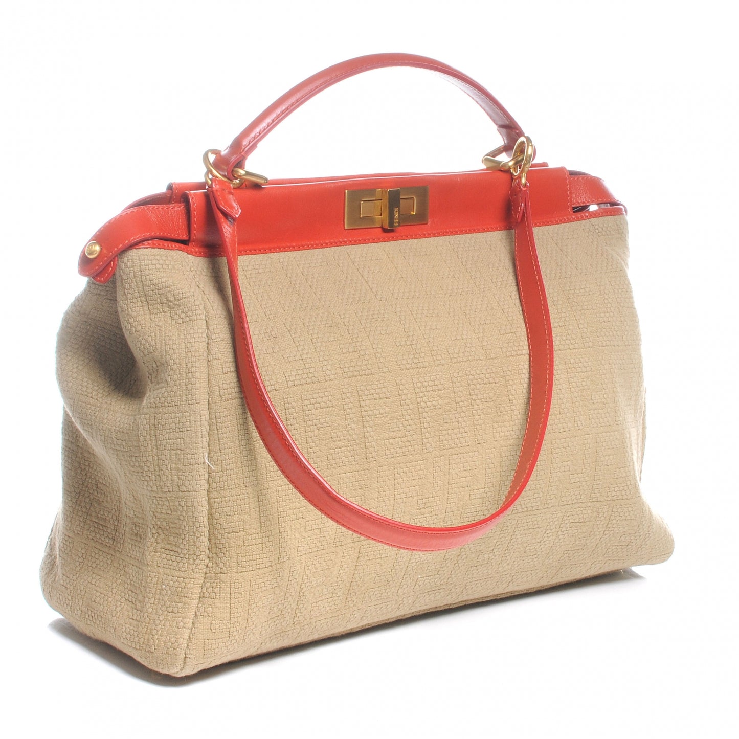 Corda Zucca Large Peekaboo Iconic Satchel Natural Pumpkin
