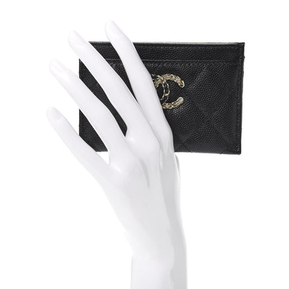 Chanel Caviar Quilted French New Wave Card Holder Black 2 of 8