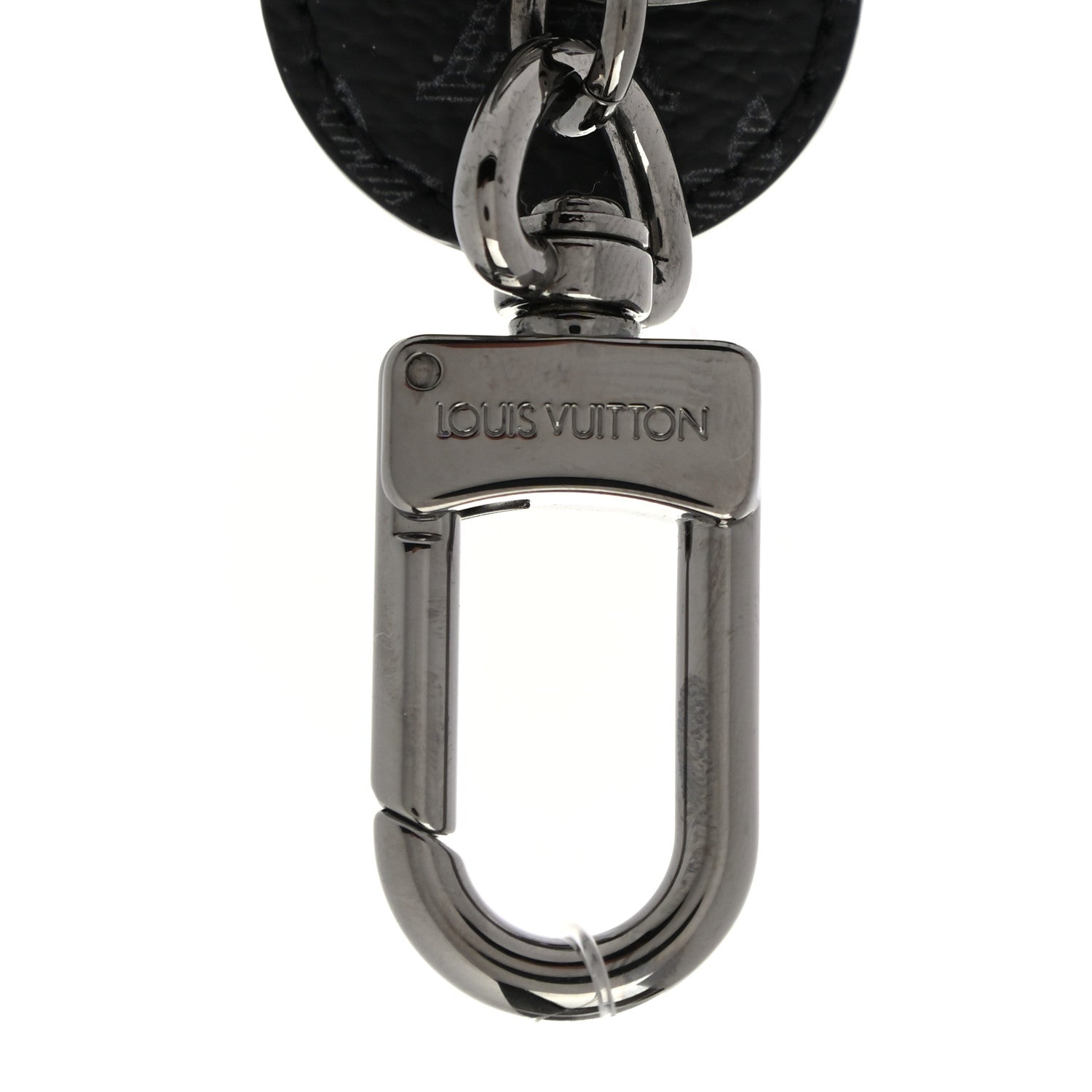 Louis Vuitton Monogram Eclipse Vivienne Bag Charm Key Holder Gray 3 of 4