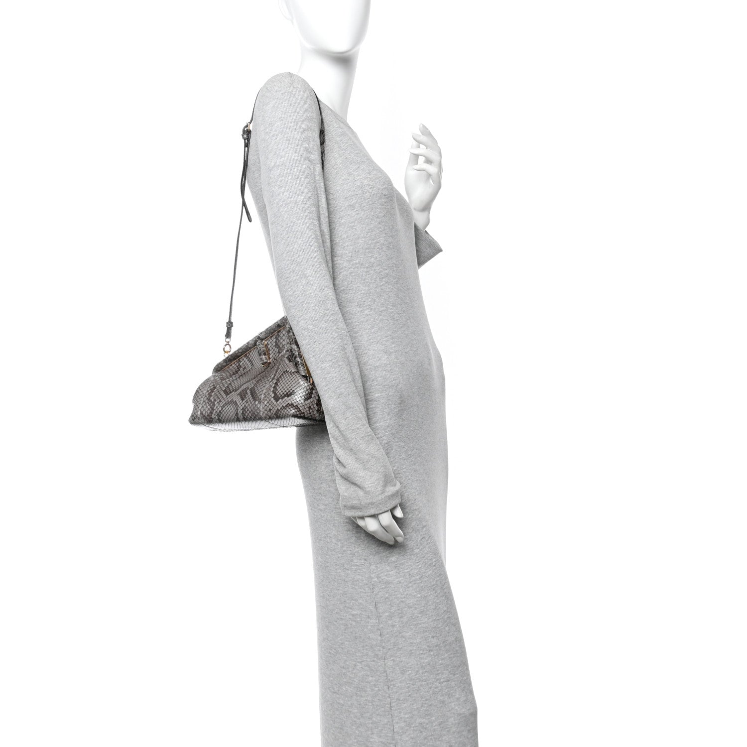 Fendi Snakeskin Small Fendi First Asfalto 2 of 10