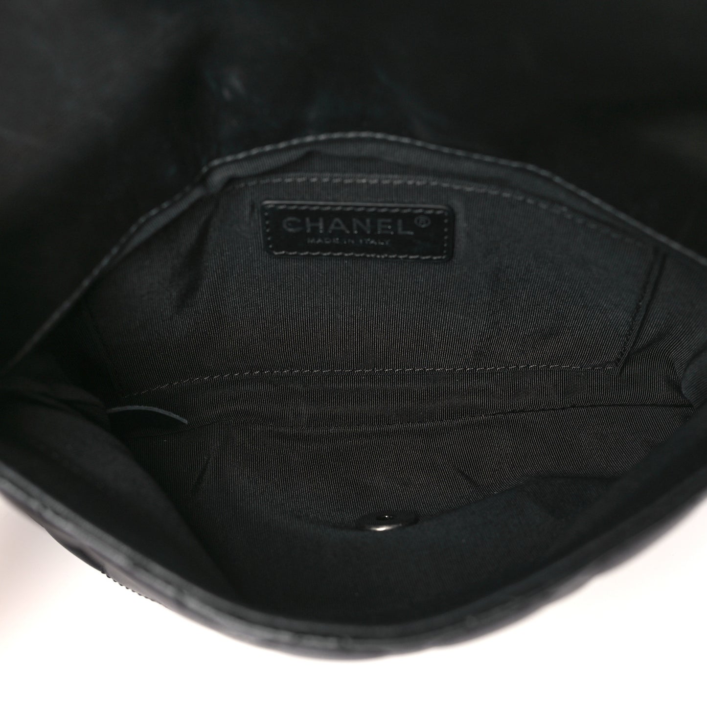 Lambskin Quilted Mini Multi Flap Bag Black