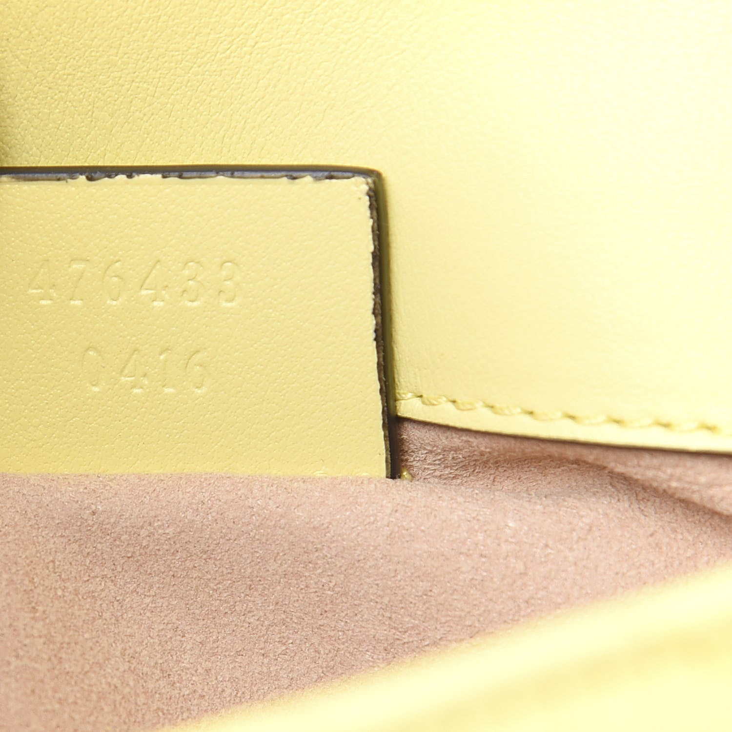 Gucci Calfskin Matelasse Super Mini GG Marmont Shoulder Bag Banana 7 of 11