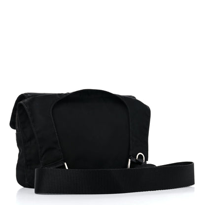 Prada Nylon Messenger Bag Black 2 of 14
