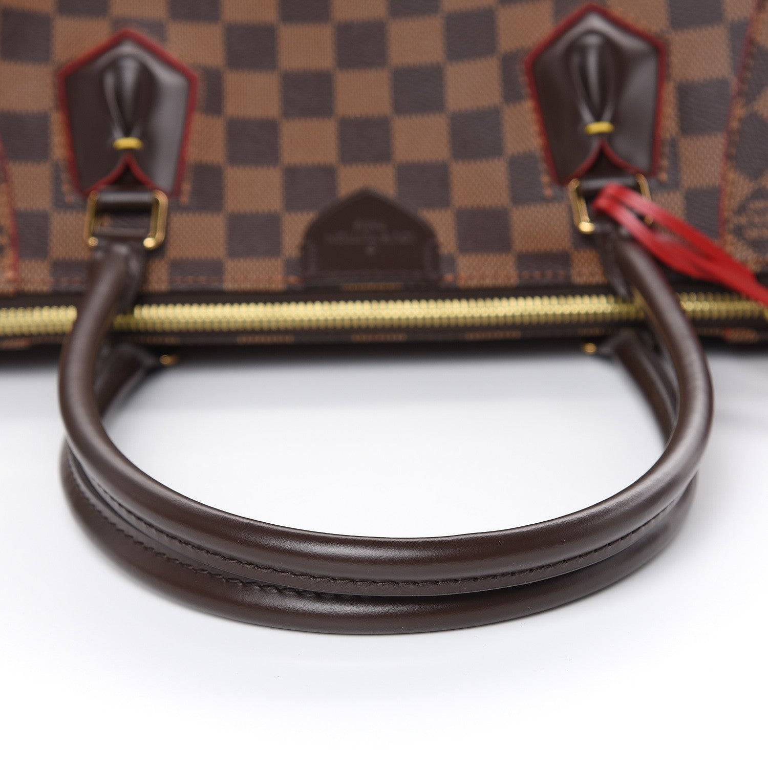 Louis Vuitton Damier Ebene Caissa Tote MM Cherry 12 of 12