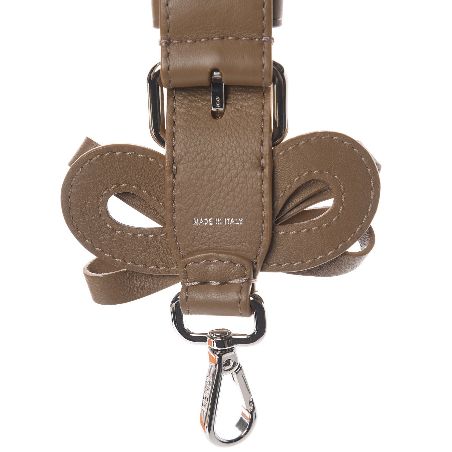 Fendi Vitello Dolce Bow Mini Strap You Sand 3 of 3