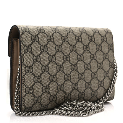 Gucci GG Supreme Monogram Mini Dionysus Chain Wallet Beige Taupe 3 of 7