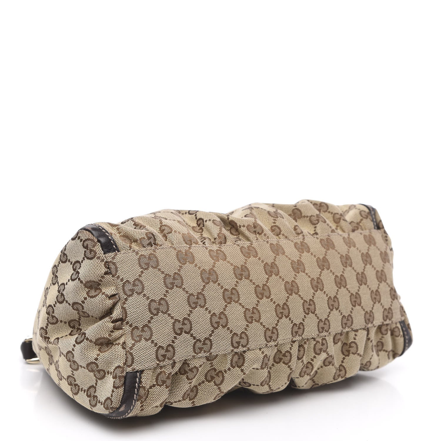 Gucci Monogram Medium D Gold Ring Hobo Dark Brown 4 of 13