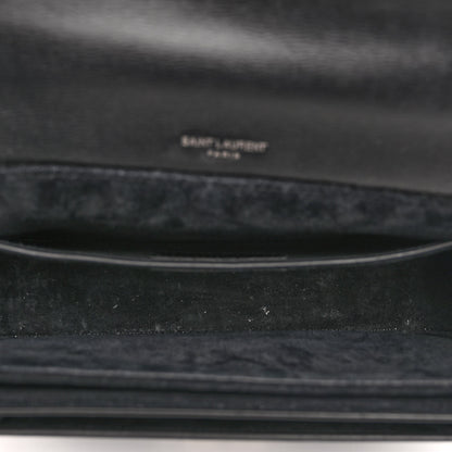 Saint Laurent Calfskin Medium Bellechasse Satchel Black 6 of 11