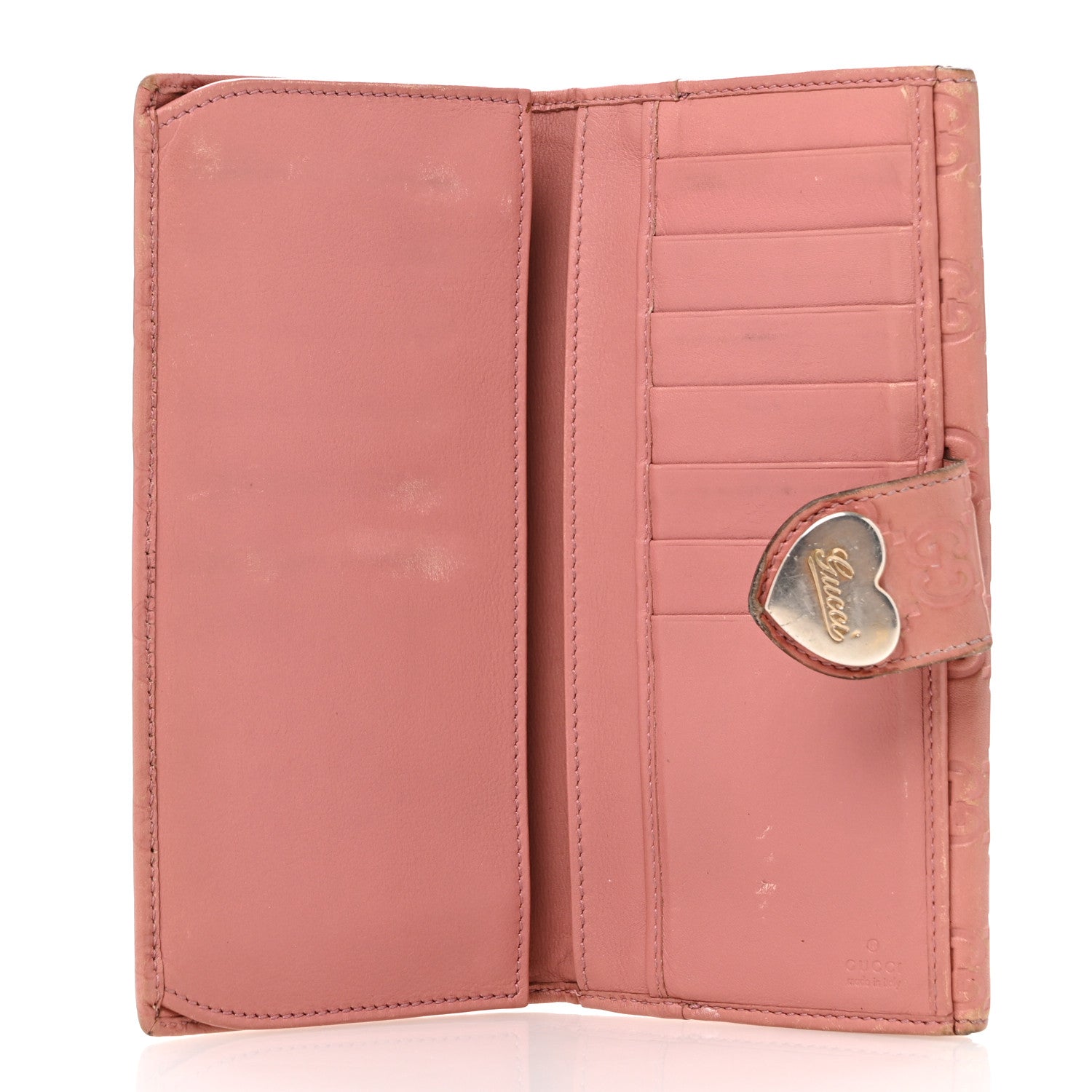 Gucci Guccissima Heart Continental Wallet Mauve 5 of 10